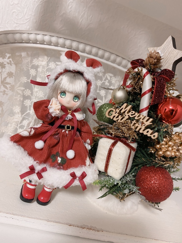 うさぎファーワンピース