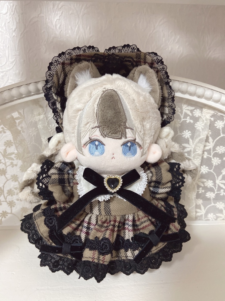 ふわもこブリティッシュワンピース(15ブラック)