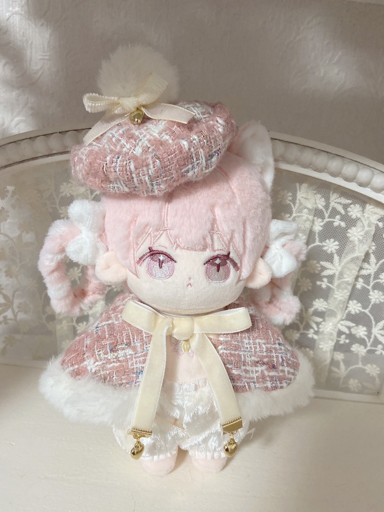 ツィードケープ＆ぽんぽん帽子