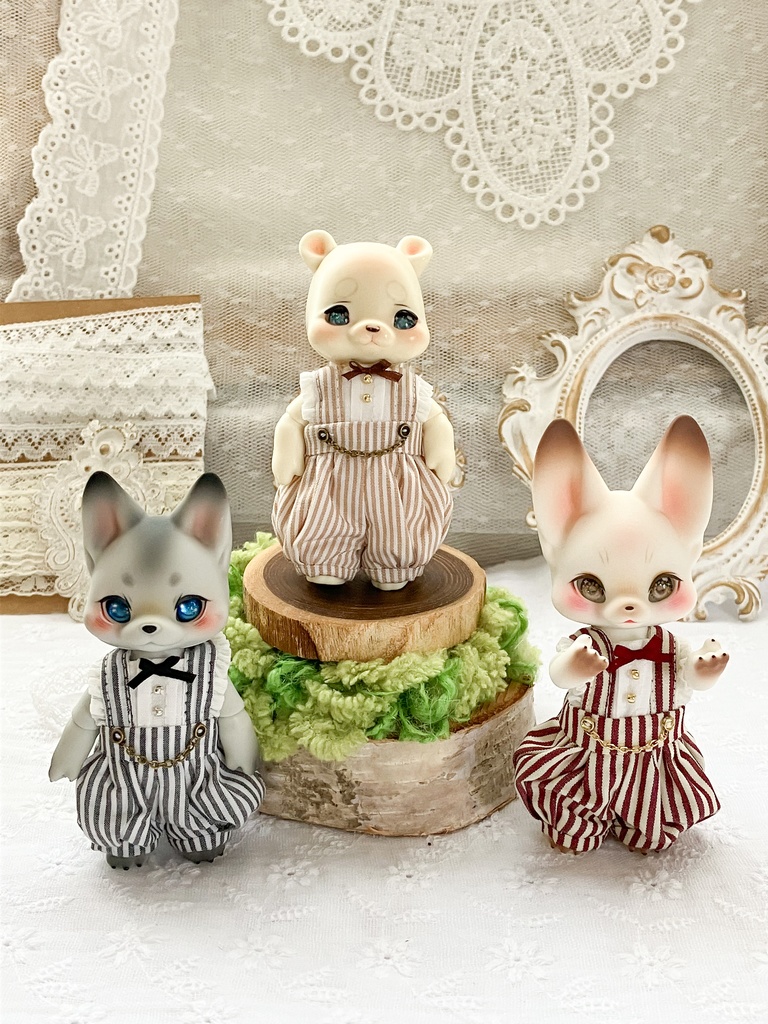 ファントムロンパース ストライプ柄