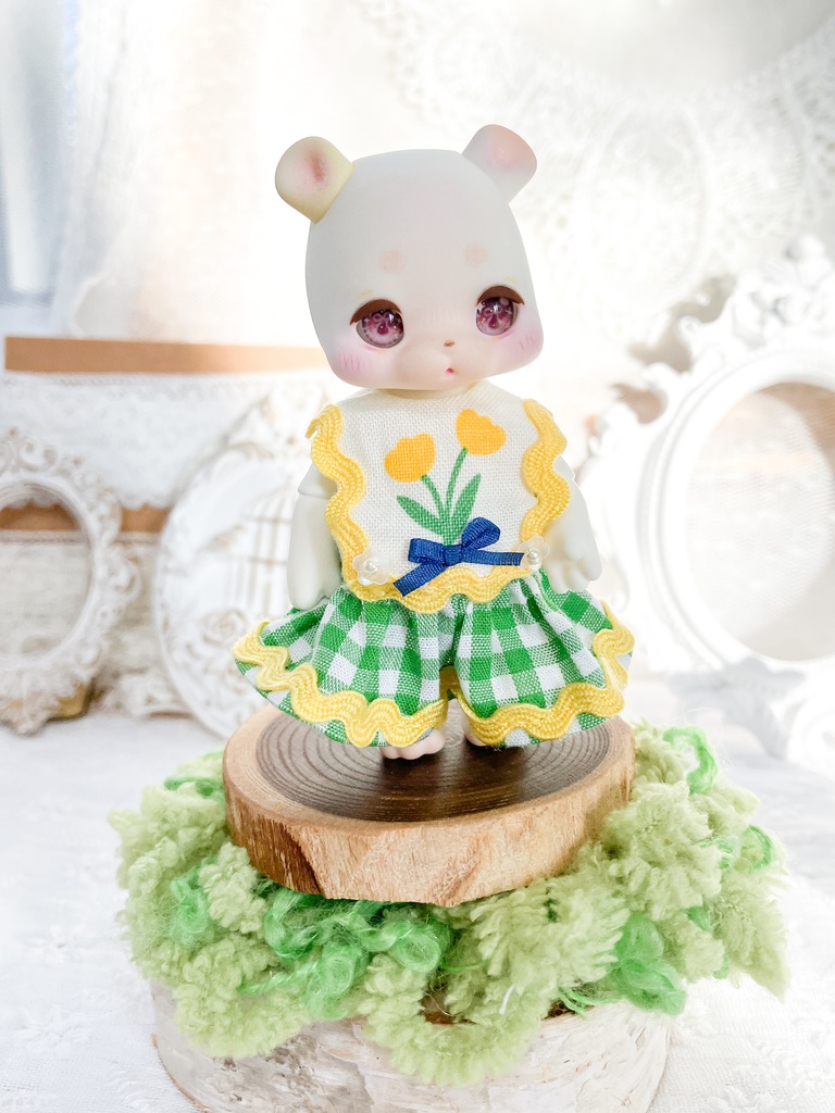 レトロポップチューリップワンピース