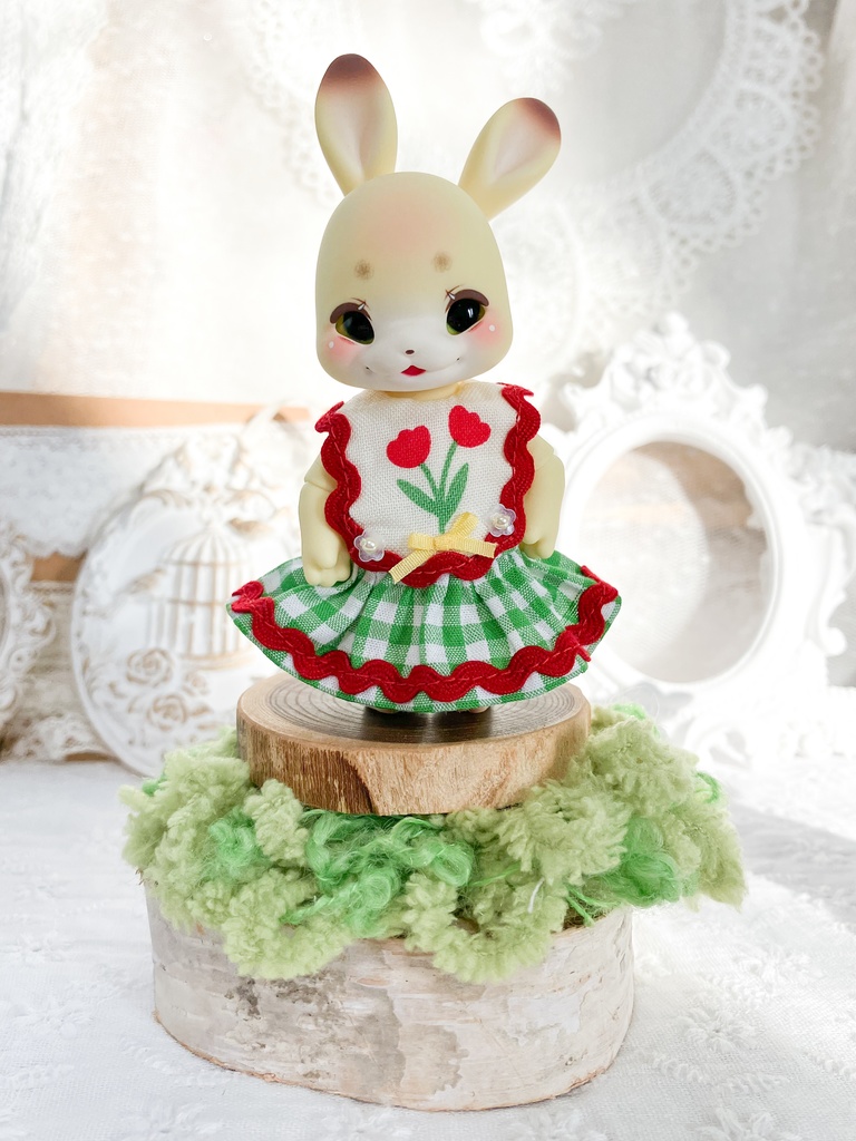 レトロポップチューリップワンピース