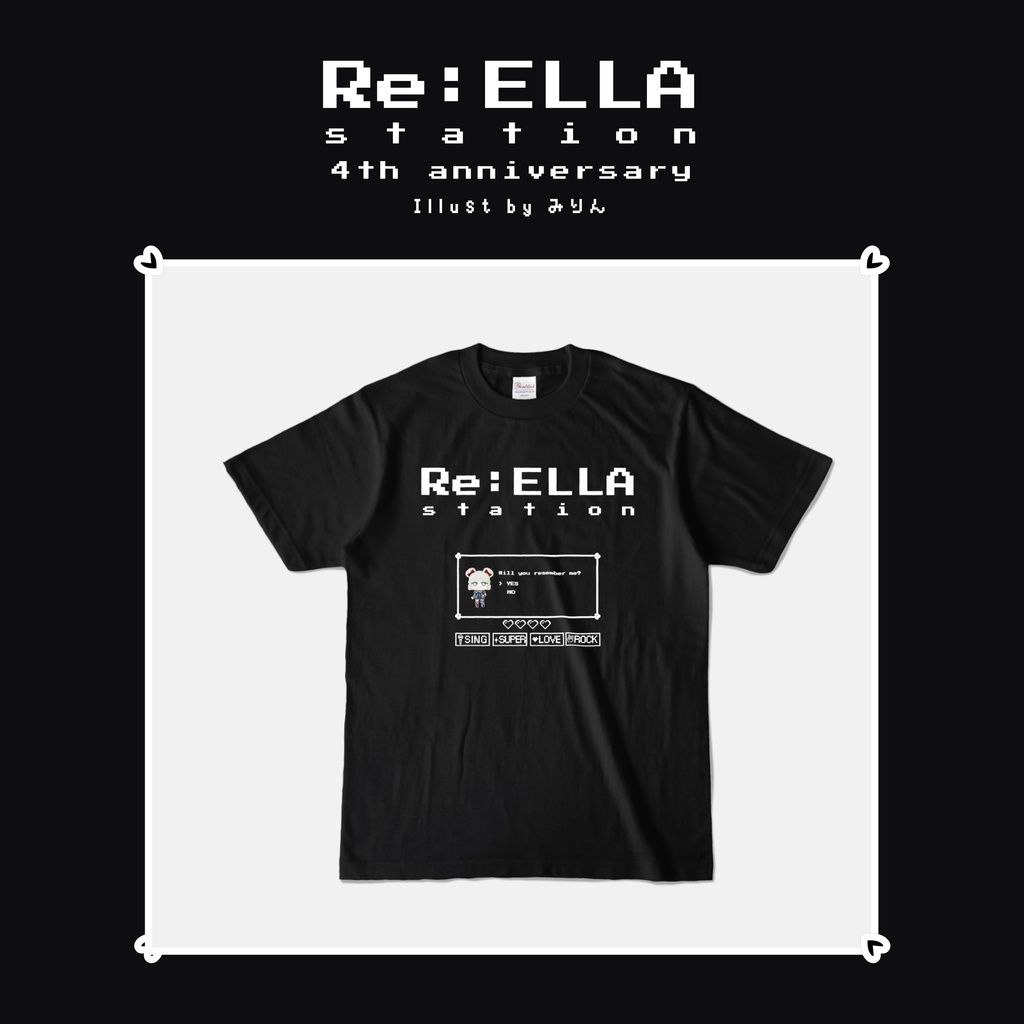 【4周年グッズ】Re:ELLA Station 4th Anniversary Tシャツ #れえら部