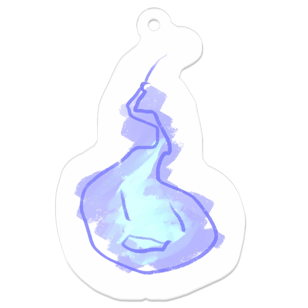 左手鬼火アクリルキーホルダー