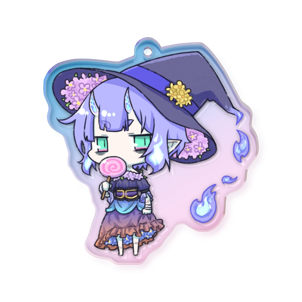 2024ハロウィン鬼火オーロラアクキー