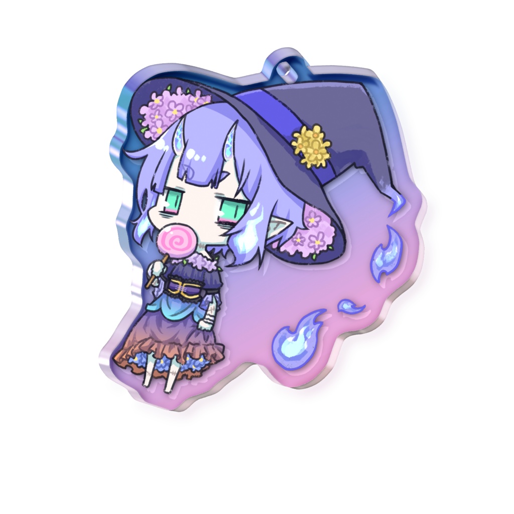 2024ハロウィン鬼火オーロラアクキー