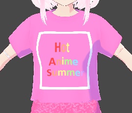 Hot Anime Summer Shirt (VRoid)