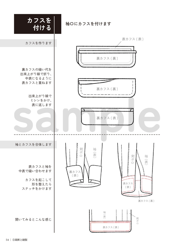 ワイシャツの描き方 1.構造編