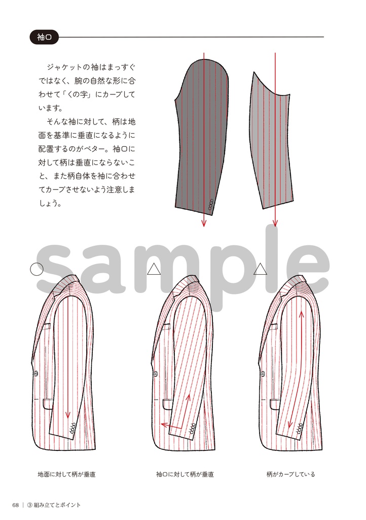 スーツの描き方 1.ジャケットの構造編
