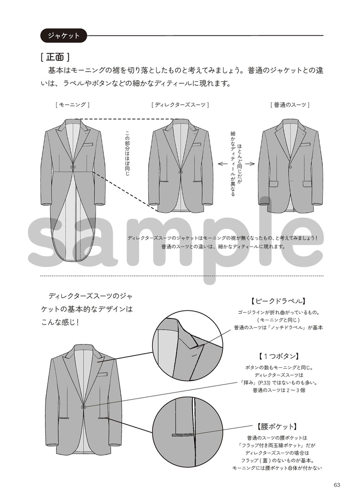 スーツの描き方 4.フォーマル編