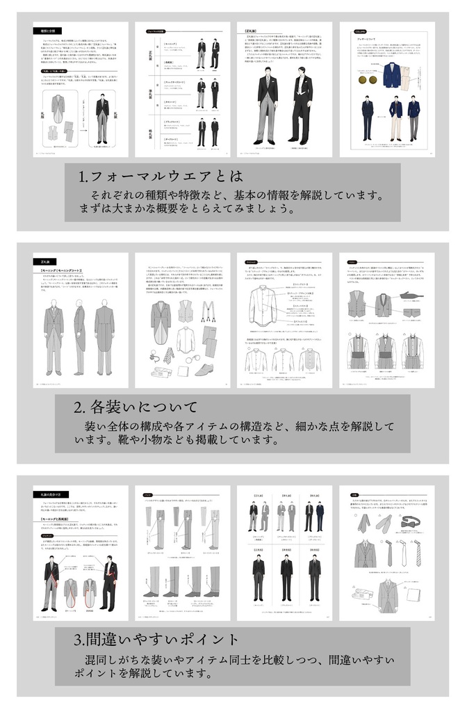 スーツの描き方 4.フォーマル編