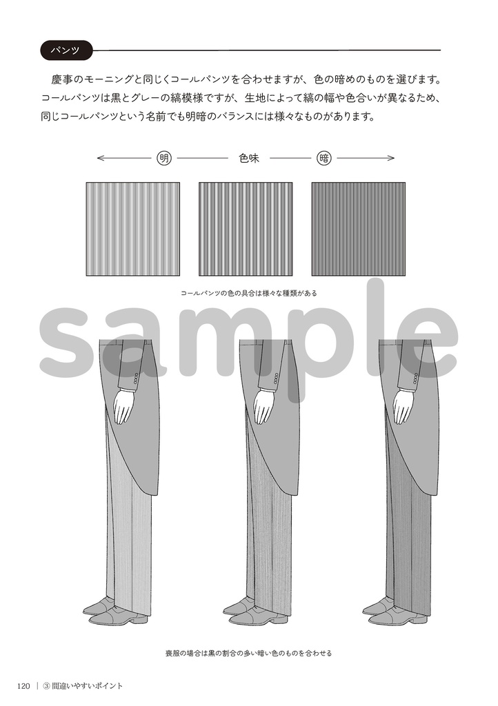 スーツの描き方 4.フォーマル編