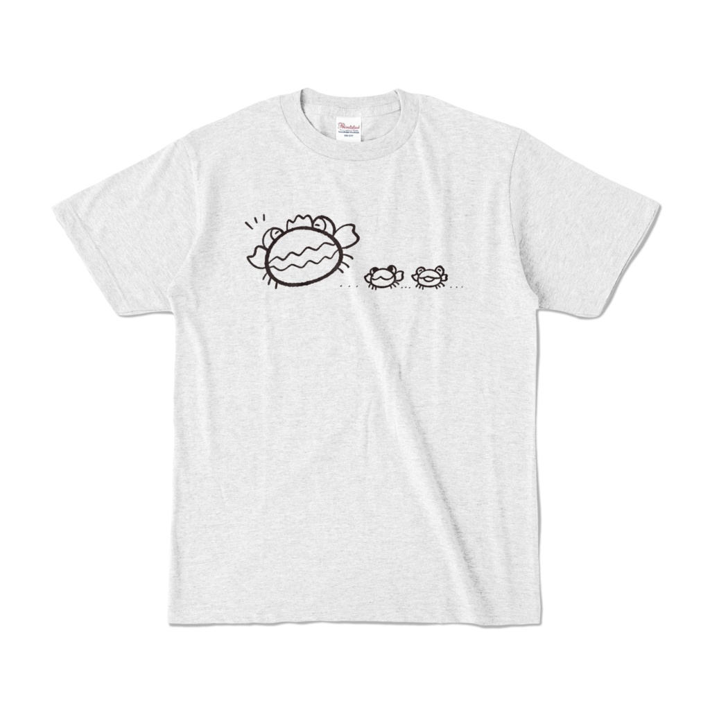 カニキングのおさんぽTシャツ カラーシャツ