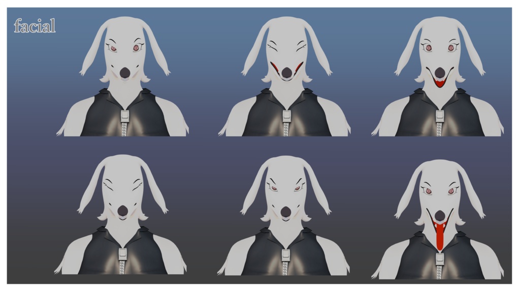 VRchat用メスケモアバター「零華~reika~」