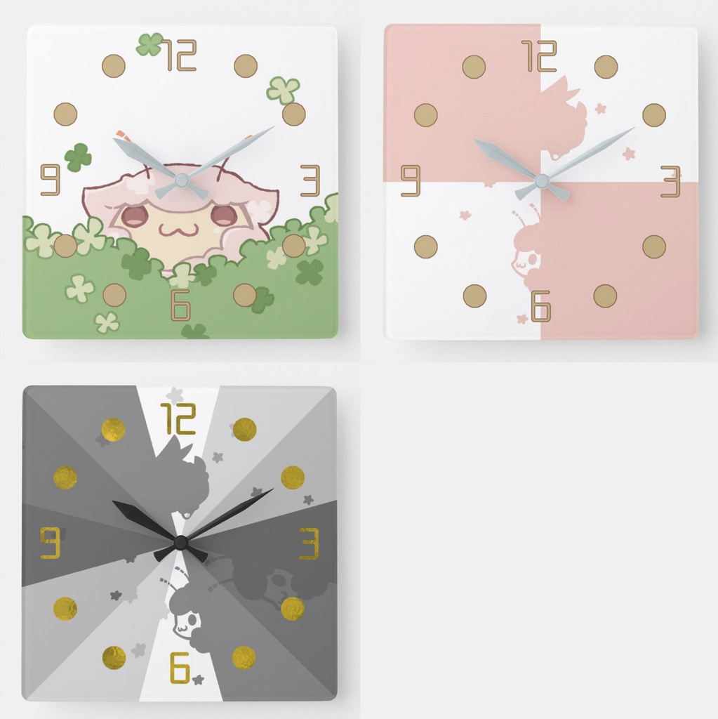羊セミ壁掛け時計