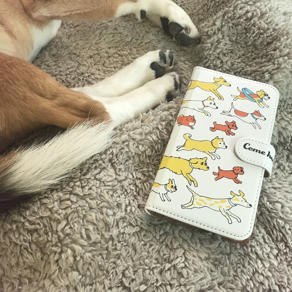 「カムカムwanco!」手帳型Androidケース