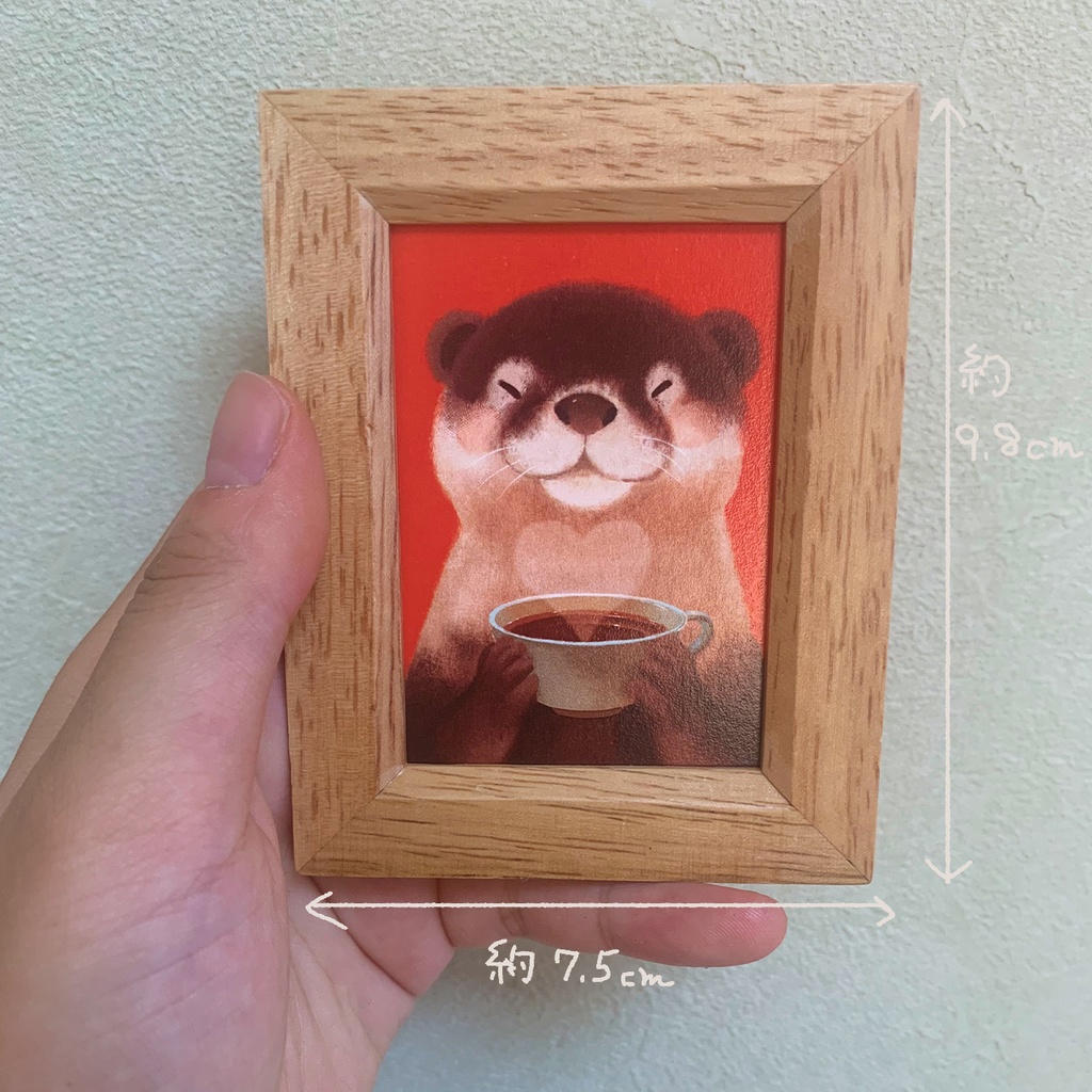 カワウソ複製ミニ原画