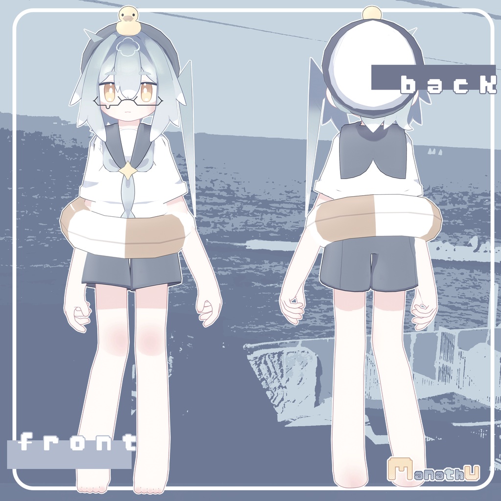 マナツ【オリジナル3Dモデル】