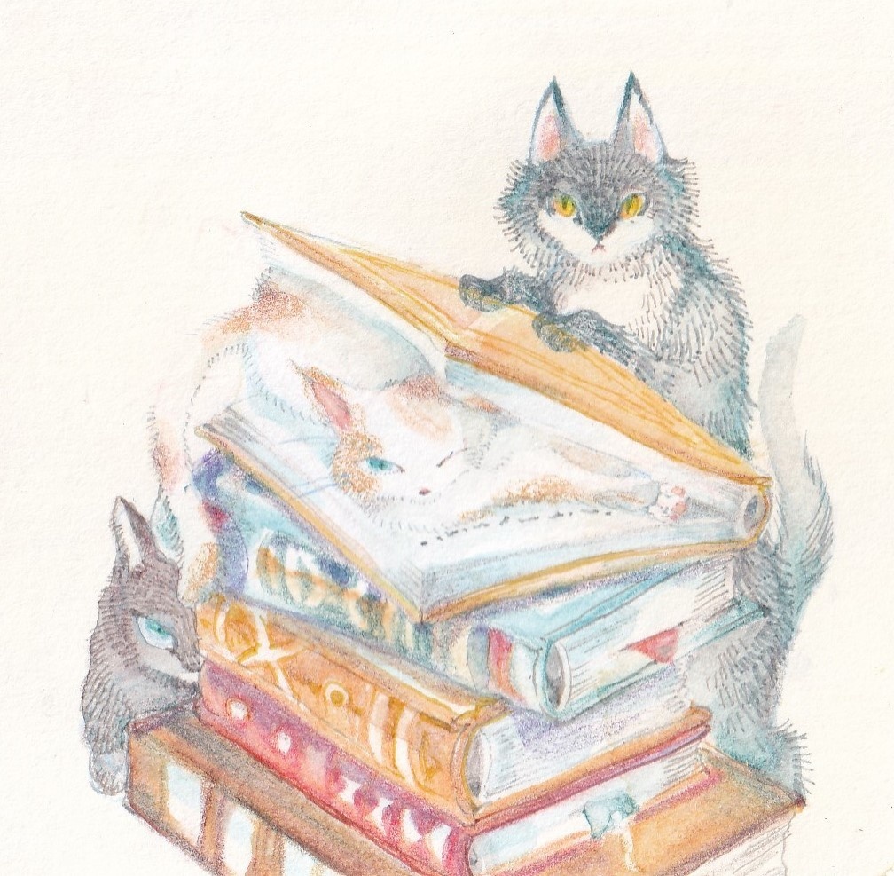 【原画】古書と三兄弟