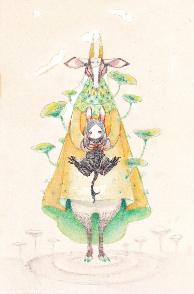 【原画】小さき毛むくぢゃら