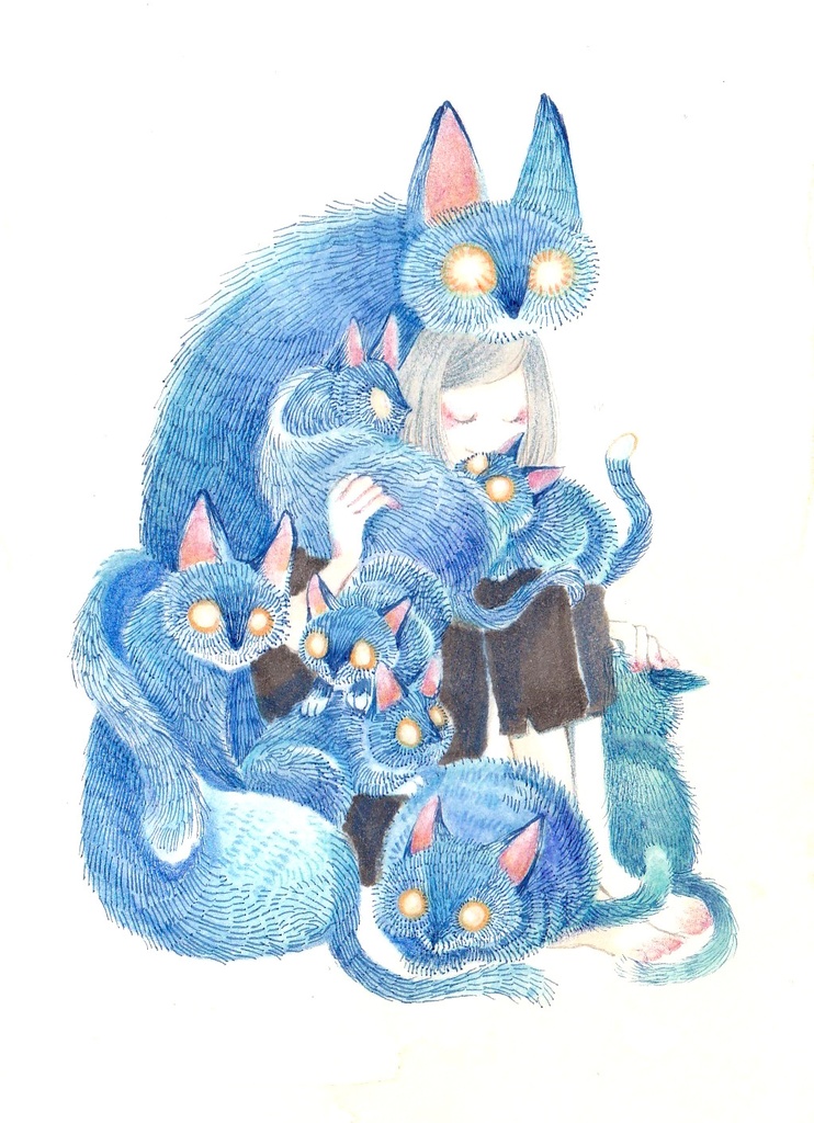 【原画】たかる青色