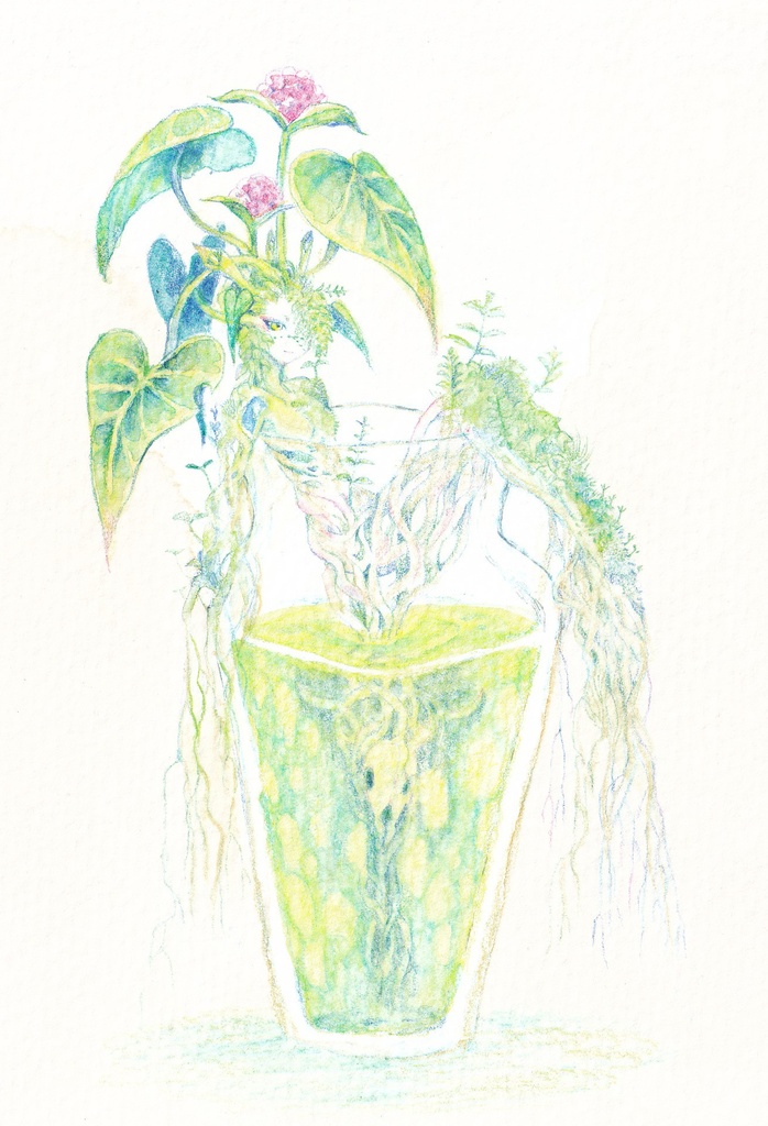 【原画】花活の淑女