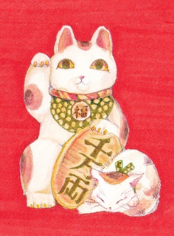 【原画】招き猫