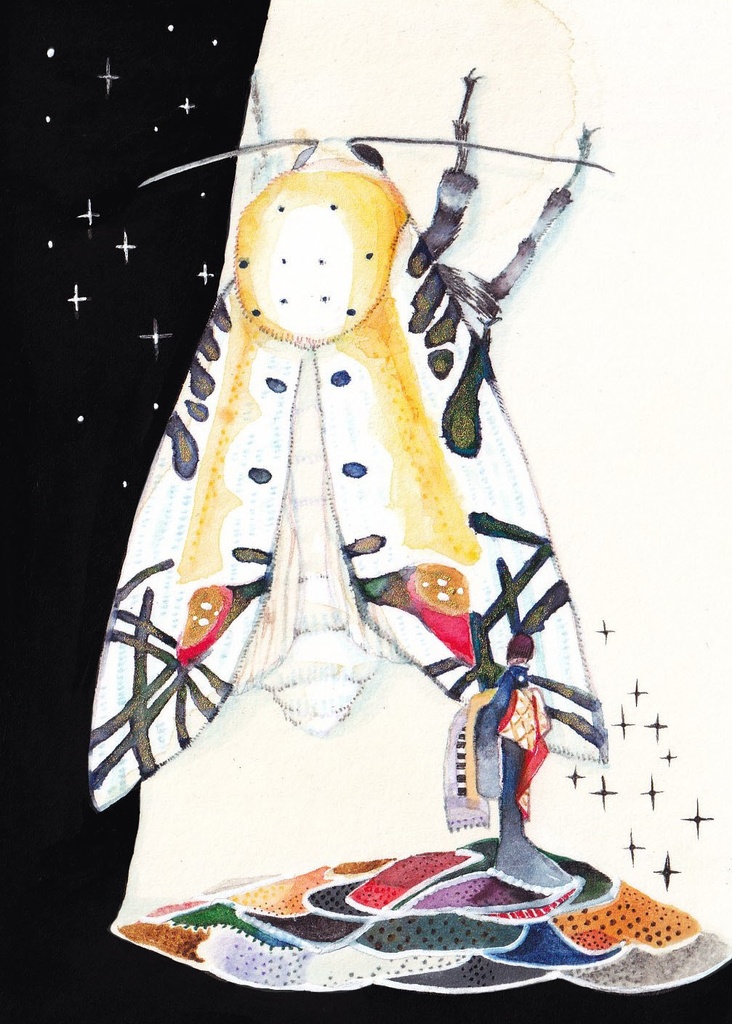 【原画】名画の如く　銘仙の如く