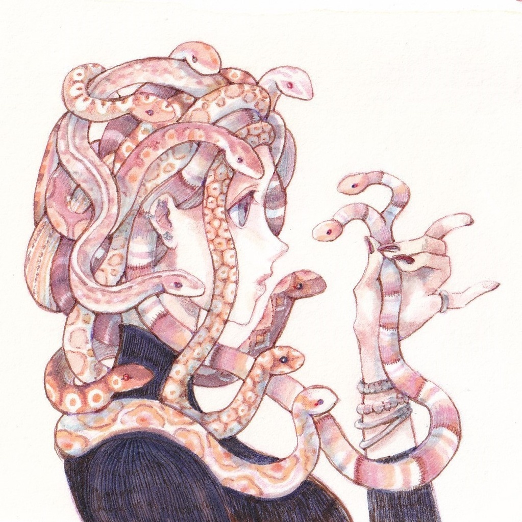 【原画】蛇髪女神の枝毛