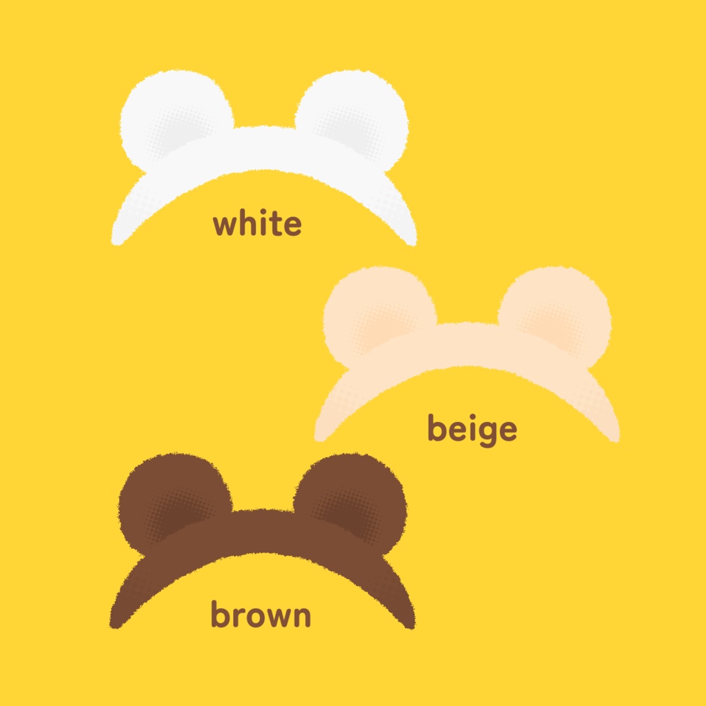 【無料/投げ銭】くま耳カチューシャ