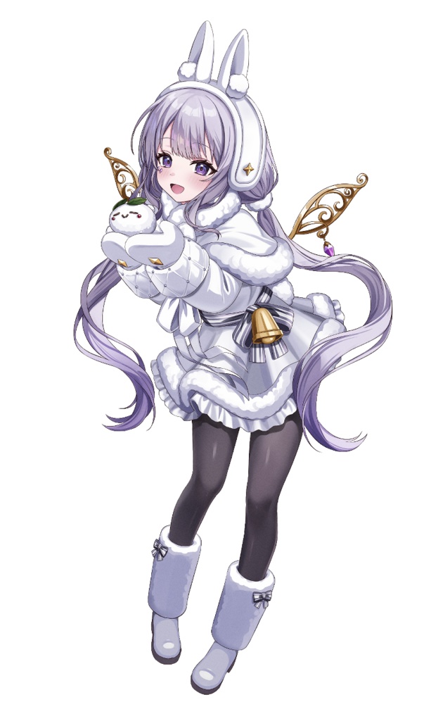 古石ビジュー/雪ウサギ衣装/アクリルスタンド