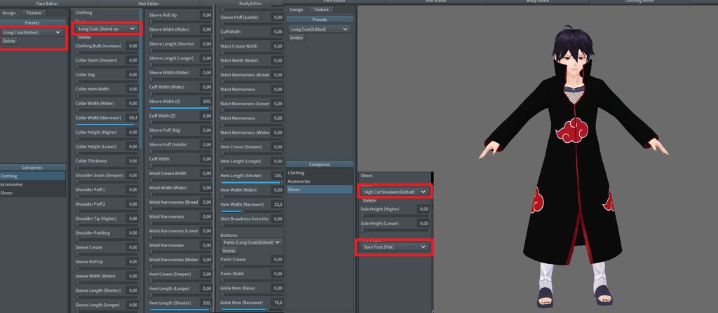 Vroid Itachi Akatsuki Cosplay
