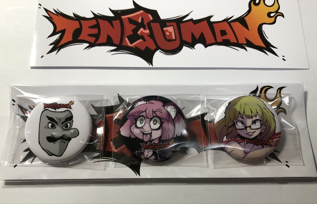 TENGUMAN缶バッジ3種セット