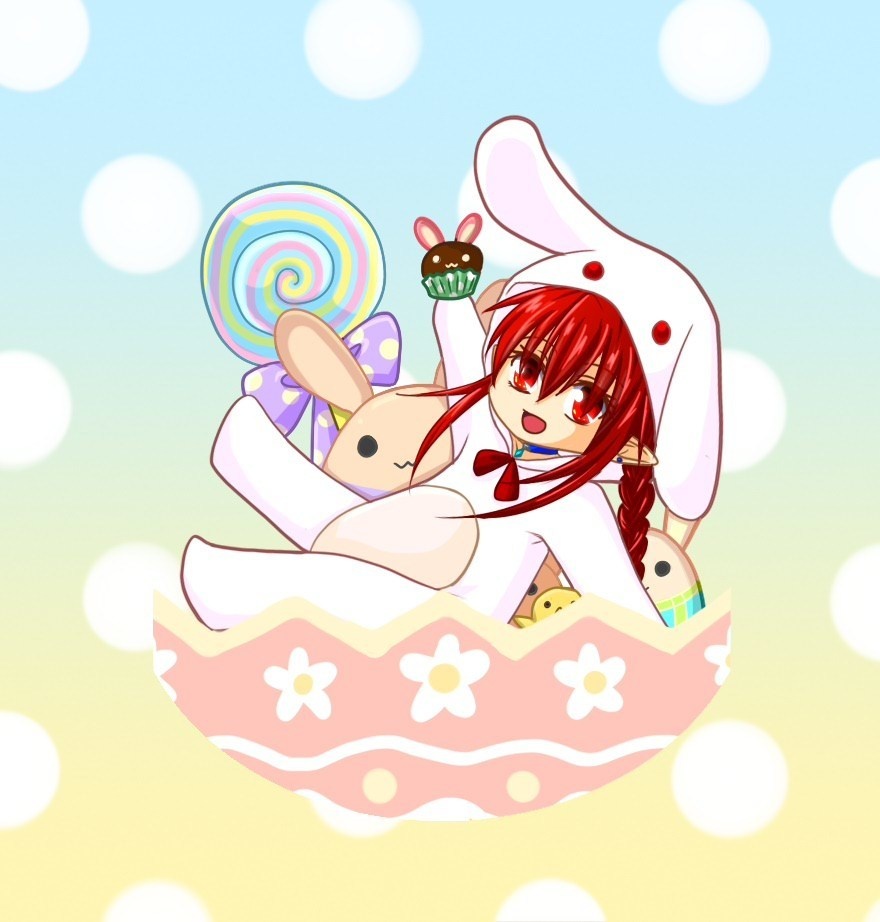 イースター風ゆらゆらアクリルフィギュア