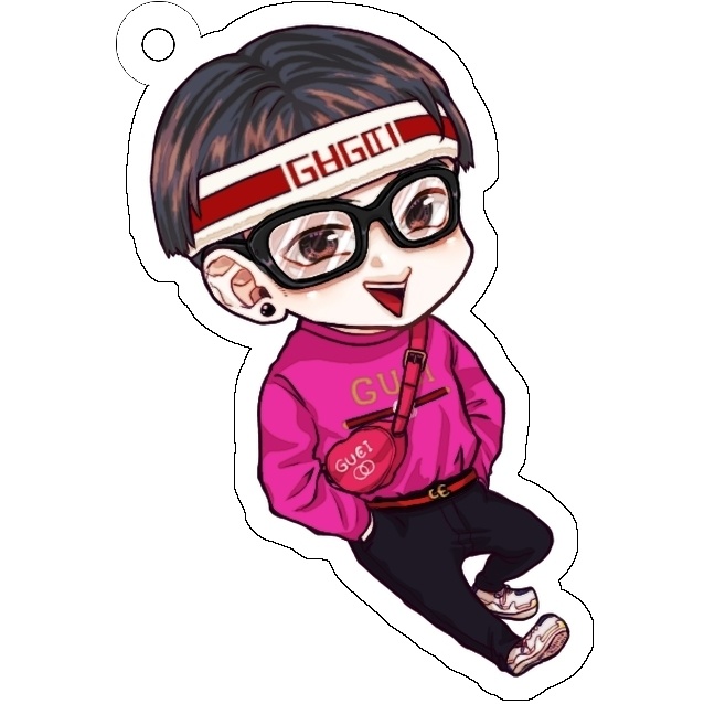 けんかオタクな両面アクキー