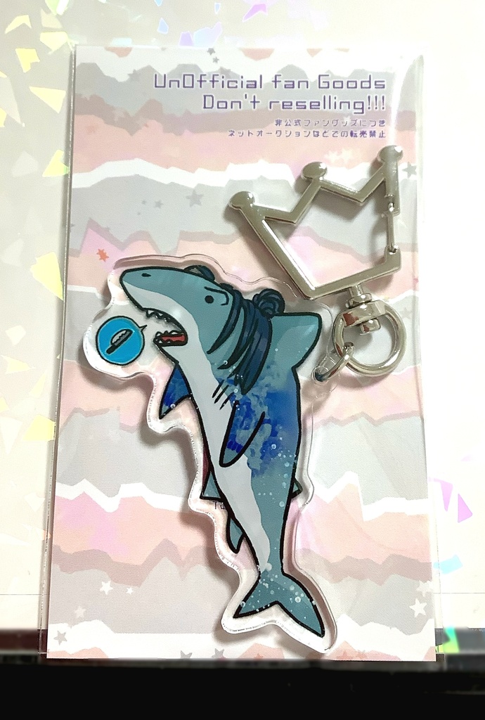 サメキコージの愉快な両面アクキー