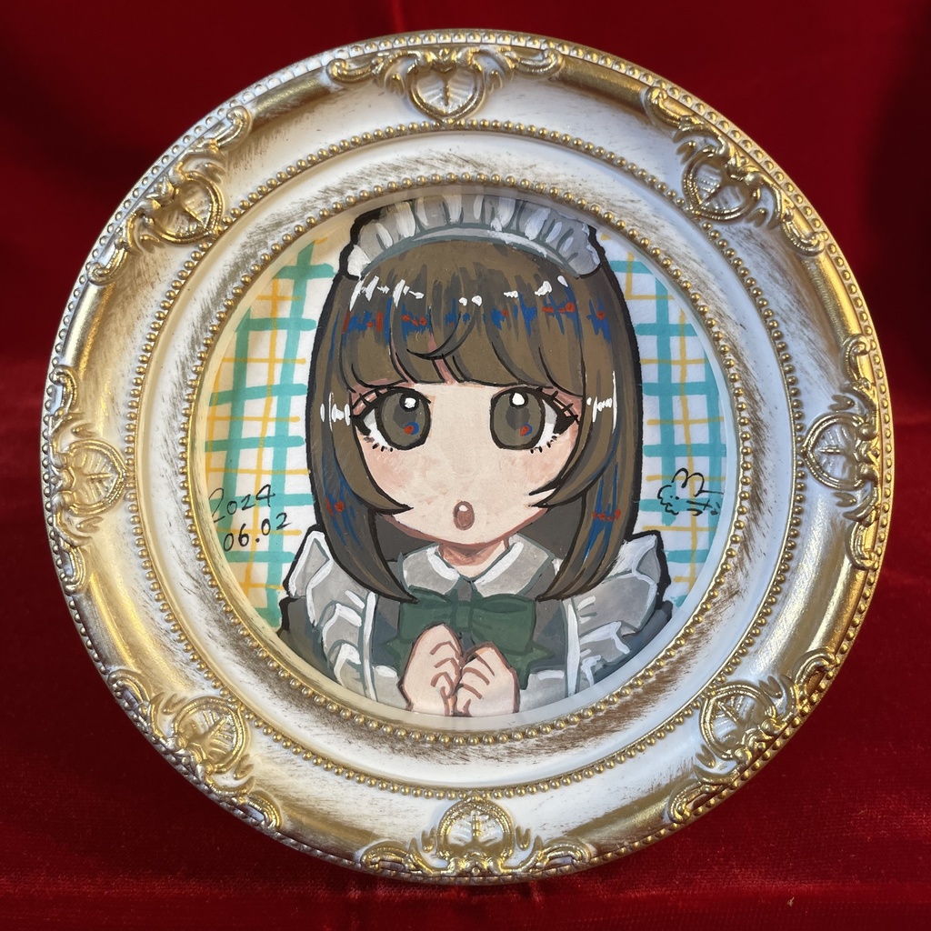 「深緑のメイド」ミニ原画