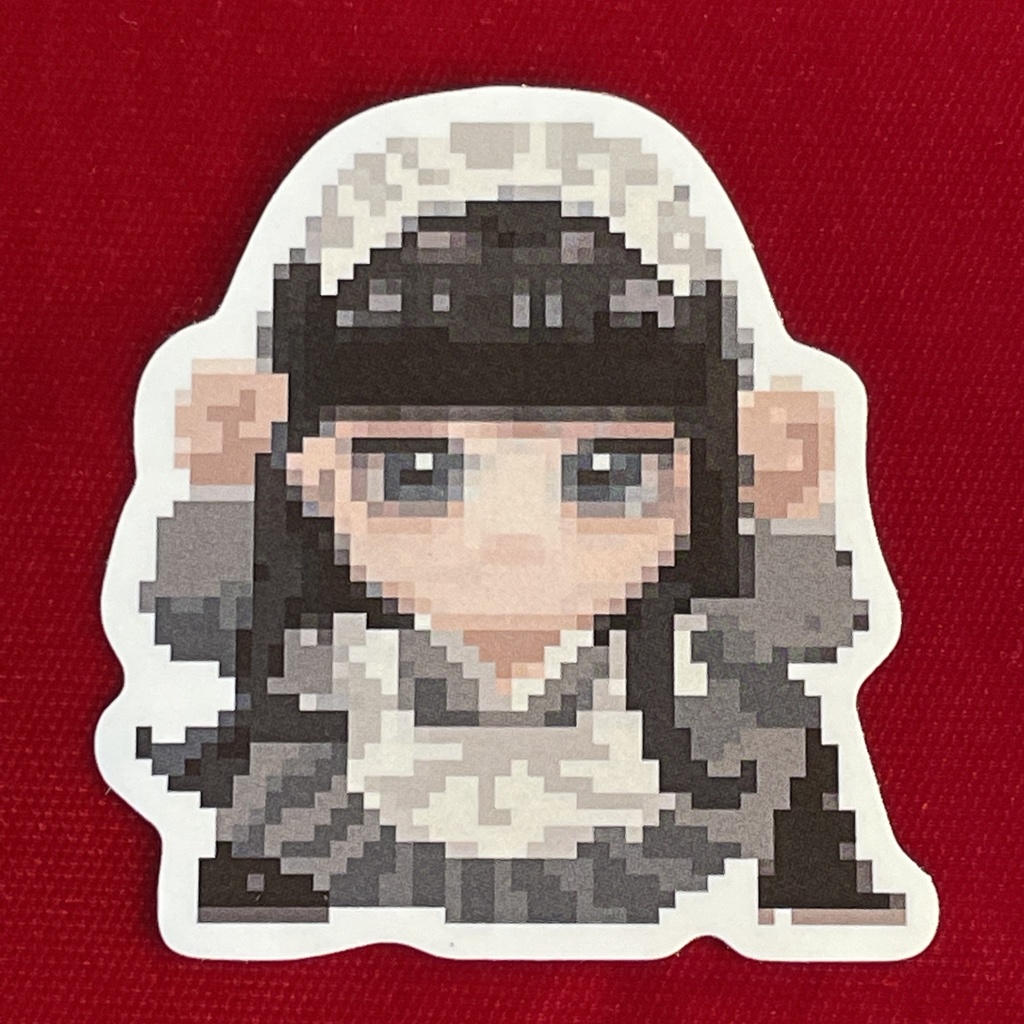 うなぎ/喫茶冥土のドット絵ステッカー