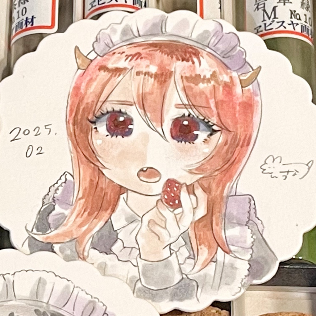 「ruby」paper portrait