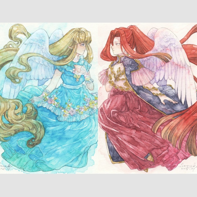 【2種】はがきサイズ原画
