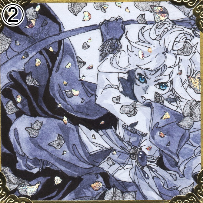 【新作5種】OCモノクロドローイング(豆色紙原画)