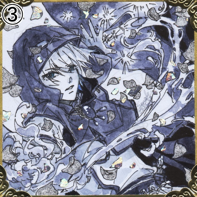 【新作5種】OCモノクロドローイング(豆色紙原画)