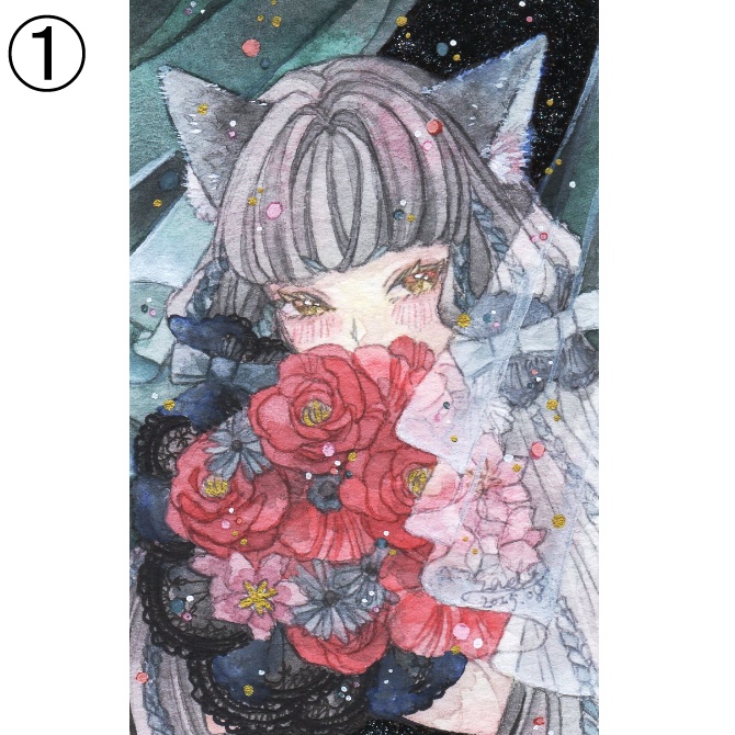 【新作2種】ミニ縦長原画