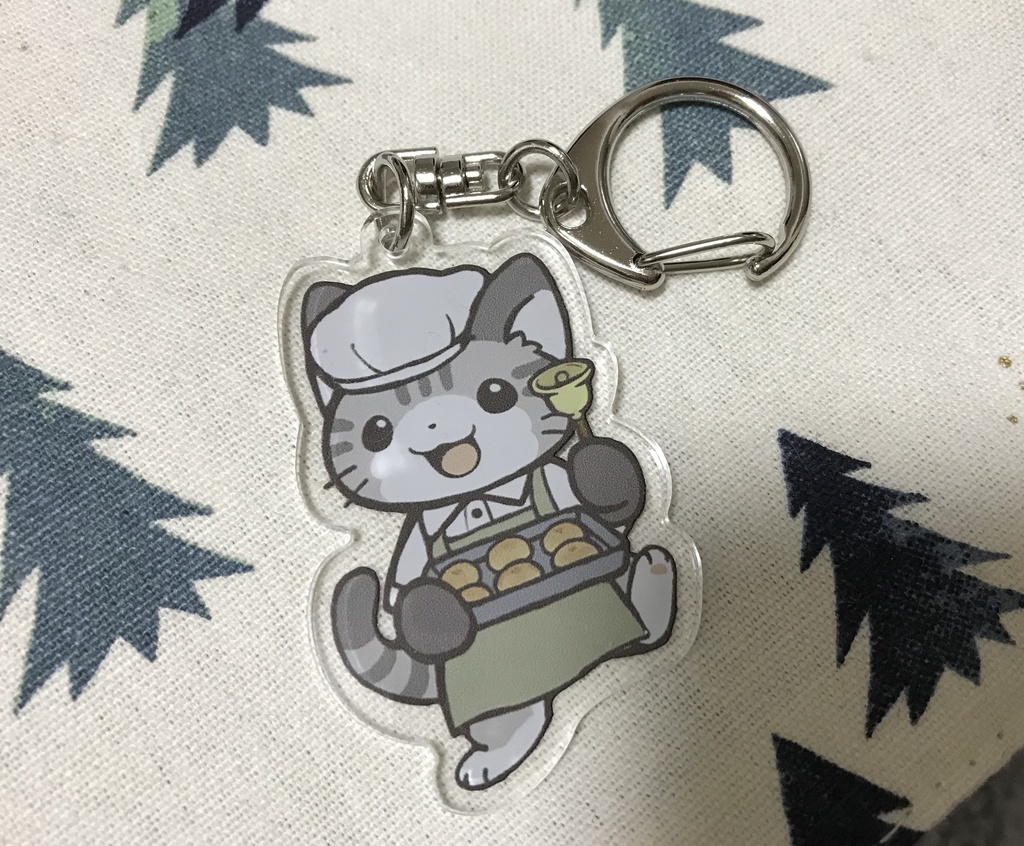 パン屋さんのねこアクキー