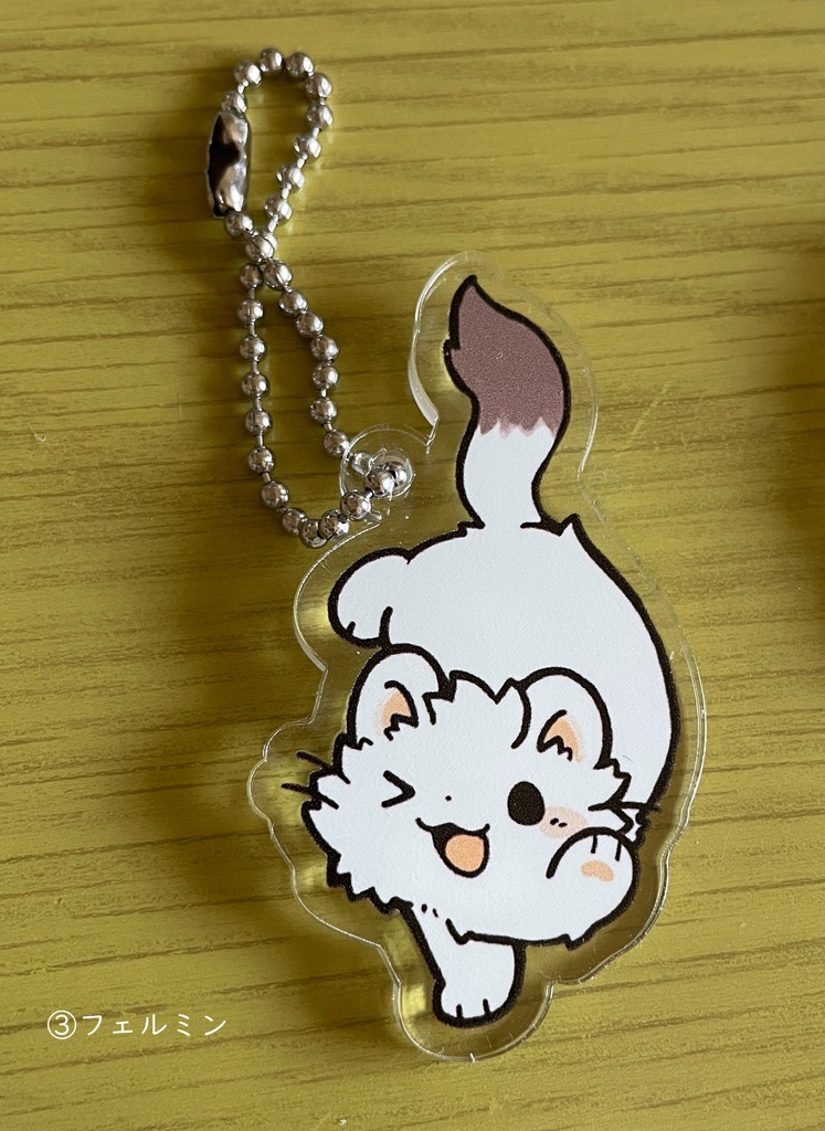 ちいさめアクキー・オコジョ(3種類)