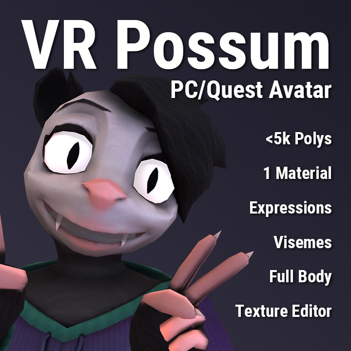 Possum VRChat/VRM Avatar