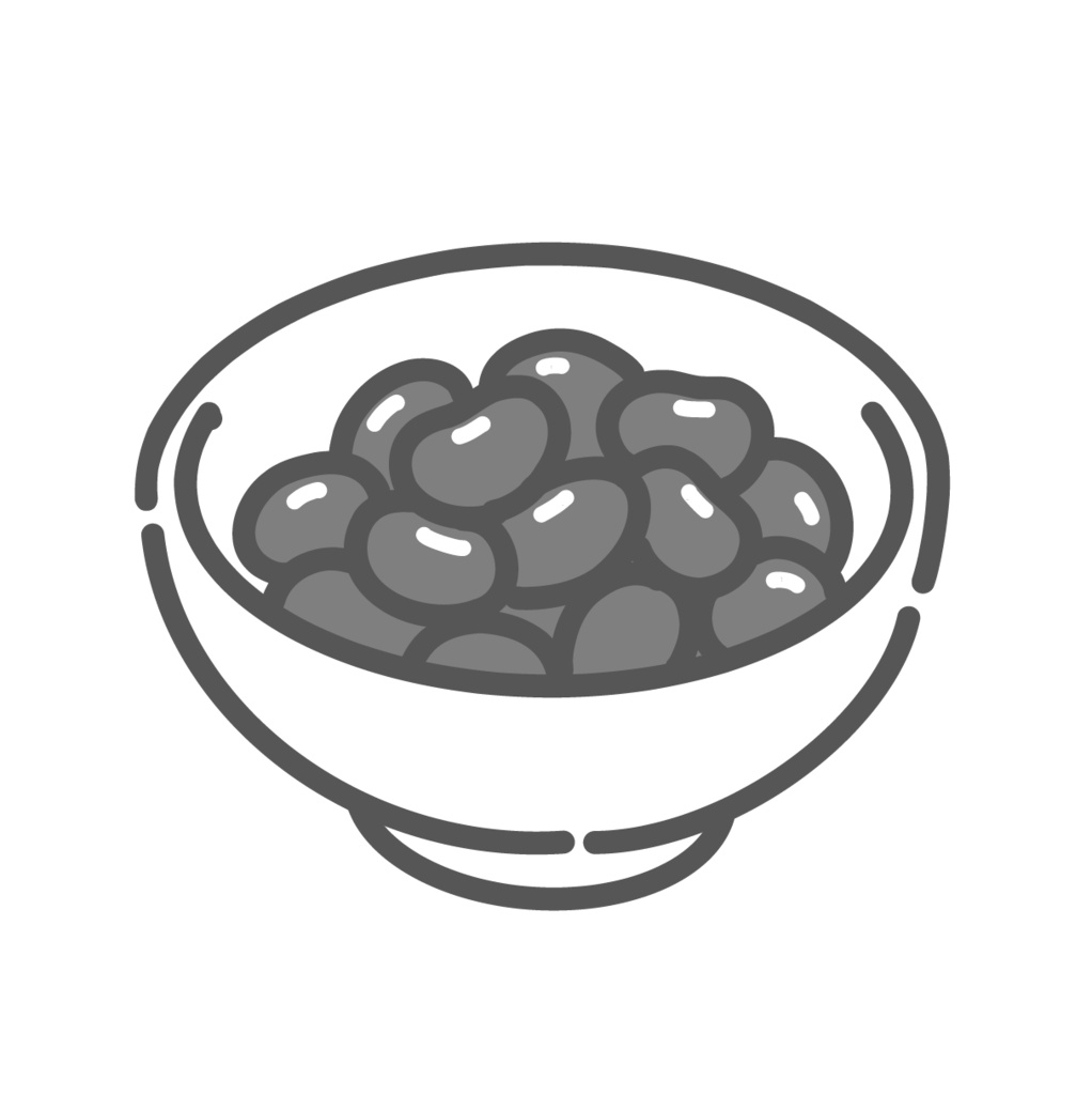 黒豆のイラスト