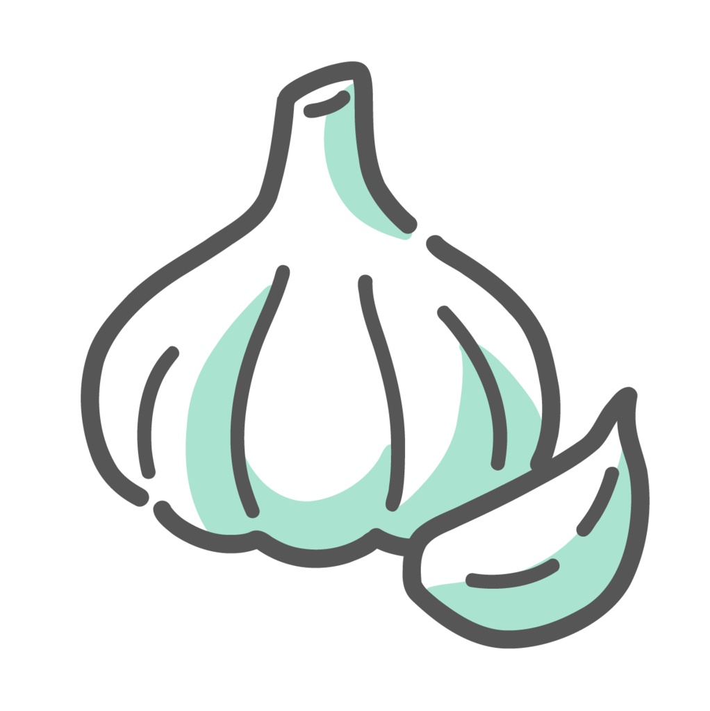 にんにく（ニンニク、スタミナ）のイラスト