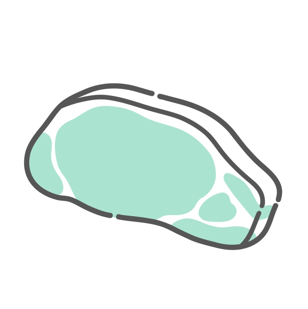 豚肉のイラスト(ビタミンB1/疲労回復)