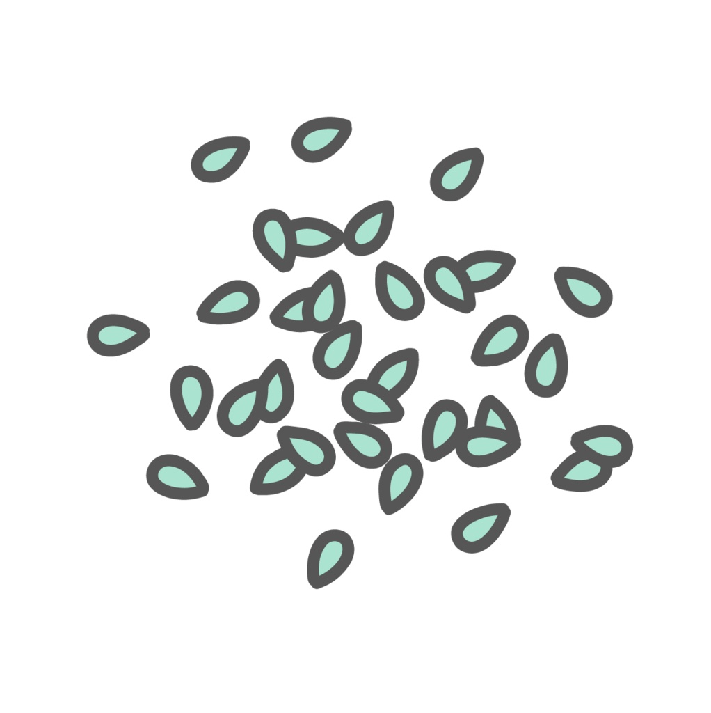 ごま（胡麻）のイラスト（ミネラル食材/種実類）